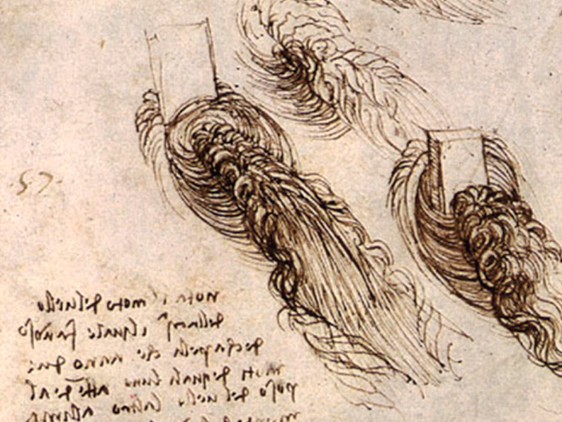 Leonardo Da Vincin piirustus - alkuperäinen kuva tarinalliseen julisteeseen